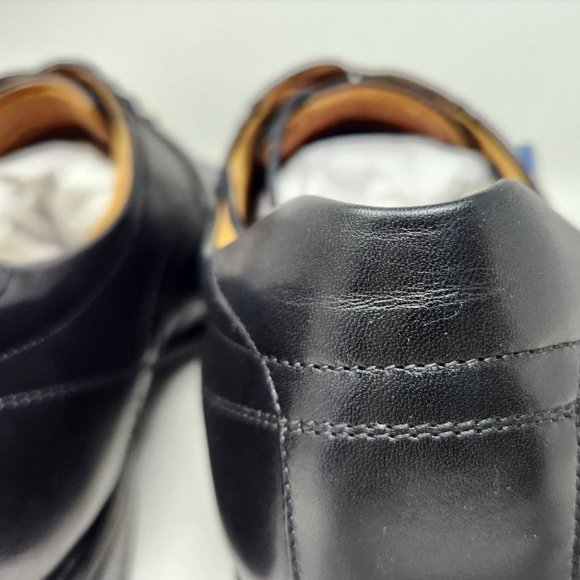 Men\'s 13 Florsheim Midtown moc toe black leather oxford shoes 12136 main image 8